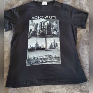 Original Moscow City Graphic T-Shirt by TAXIMPORT, Back, Size L (48-50cm)
